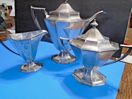 Vtg silverplate tea - vtg.,