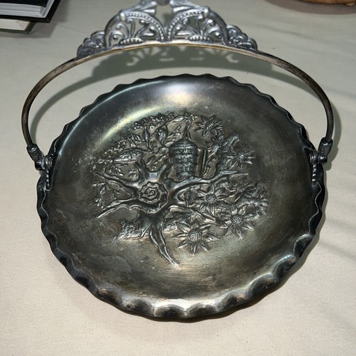 Antique pairpoint bride basket - bride,