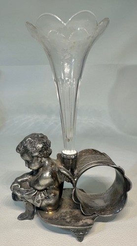 Pairpoint silver plate figural - plate,