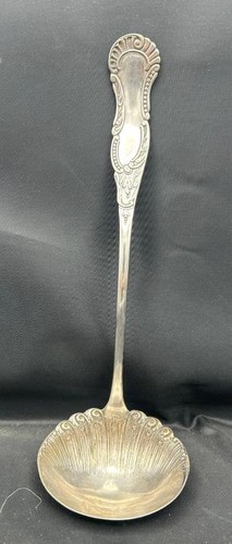 Antique silverplate soup ladle - silverplate,